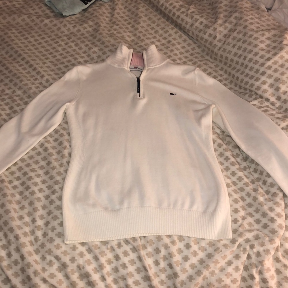 vineyard vines cotton sweater like quarter zip